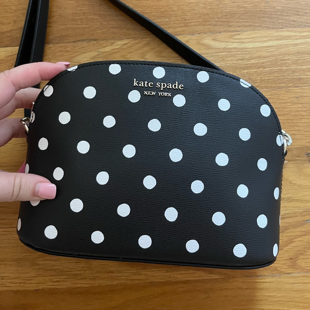 Kate Spade never used cross body polkadot purse